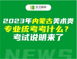 2023年内蒙古美术类专业统考考什么？考试说明来了