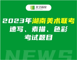 2023年湖南美术联考速写、素描、色彩考试题目