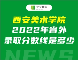 西安美术学院2022年省外录取分数线是多少？如何选择专业志愿填报