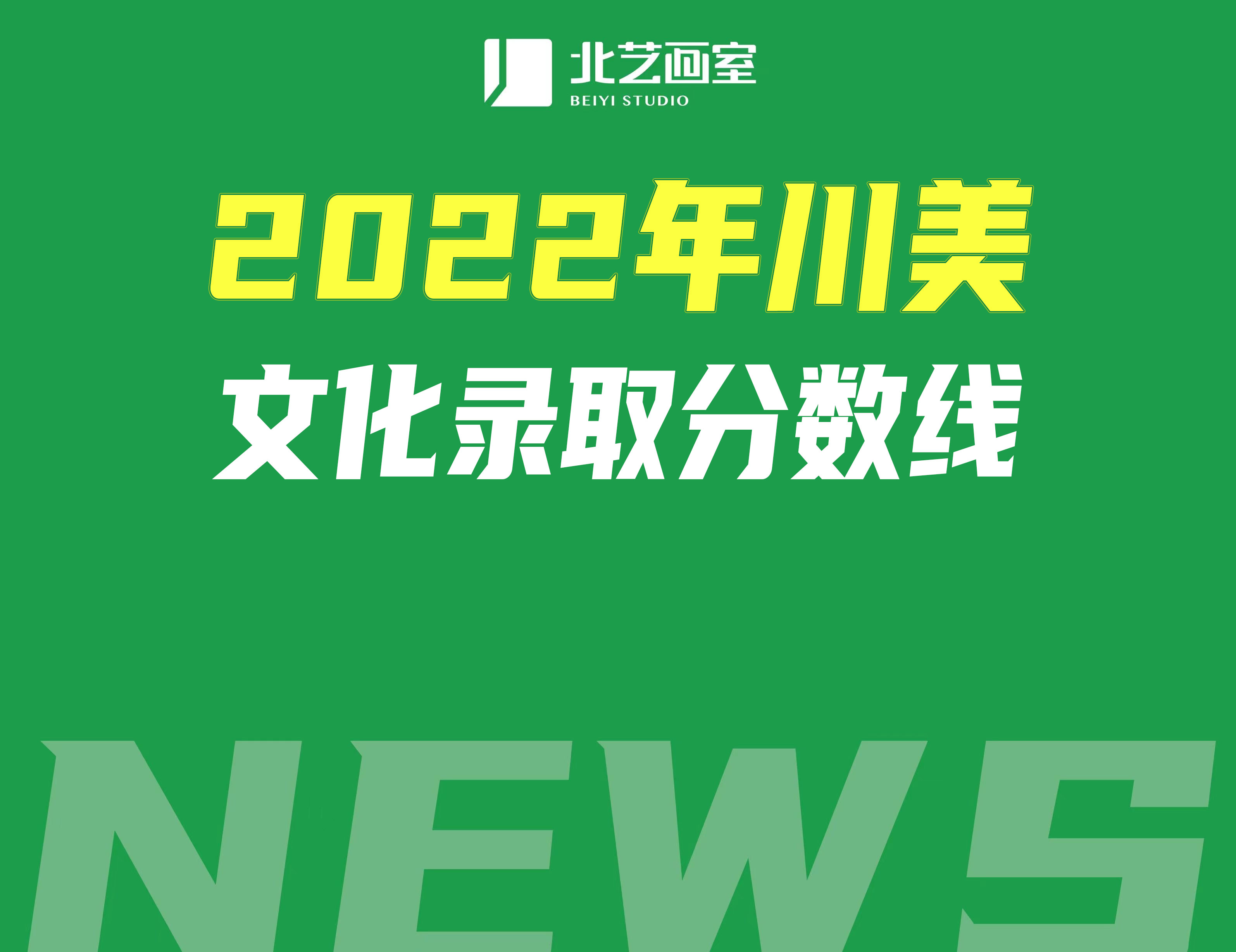 2022年川美文化录取分数线