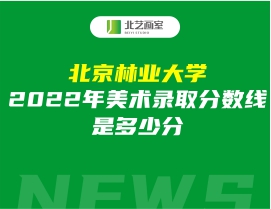 北京林业大学2022年美术录取分数线是多少分