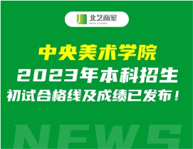 中央美术学院2023年本科招生初试合格线及成绩已发布！